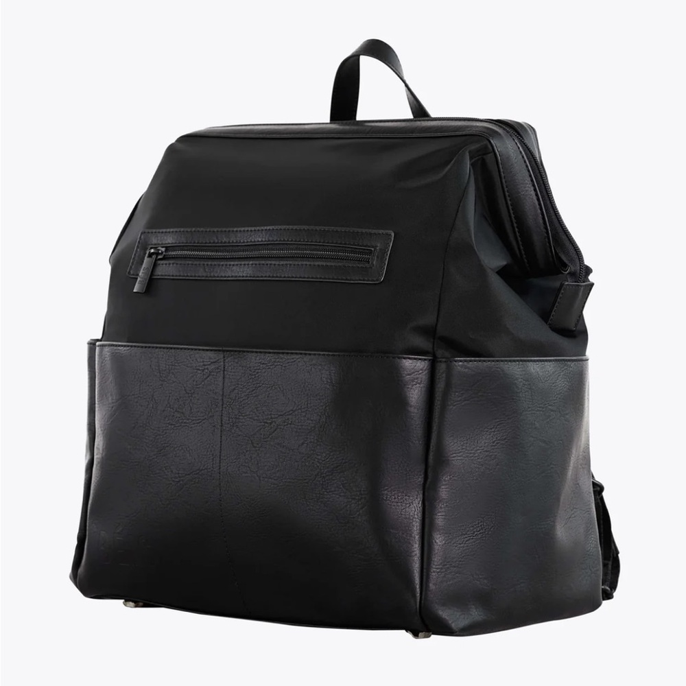 Beis Backpack Diaper Bag in Black